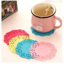 Pattern Lace Candy Coffee Cup Mat Heat Insulation Cup Pad